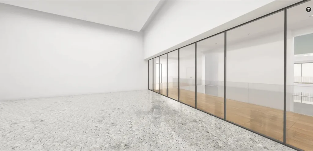 Digitale Nachbildung eines Ausstellungsraums im Museum Reinhard Ernst in cura3D